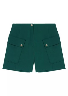 Maje Structured Shorts With Pockets