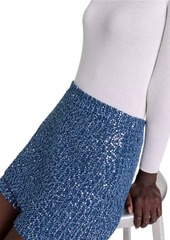 Maje Tweed Illusion Skort