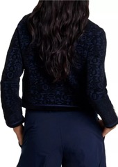 Maje Velvet Knit Cardigan