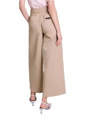 Maje Wide-Leg Cotton Trousers