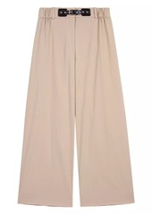 Maje Wide-Leg Cotton Trousers