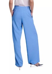 Maje Wide-Leg Suit Trousers with Pleats