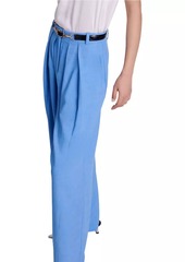 Maje Wide-Leg Suit Trousers with Pleats