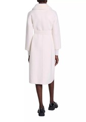 Maje Wool Coat with Removable Collar