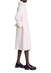 Maje Wool Coat with Removable Collar