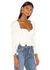 MAJORELLE Corie Top In White