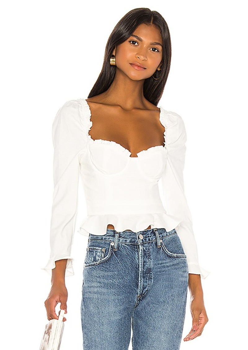 MAJORELLE Corie Top In White