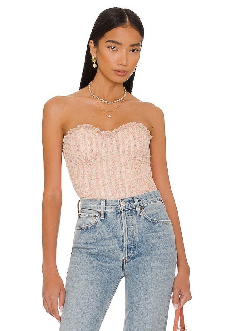 MAJORELLE Ilaria Bustier Top