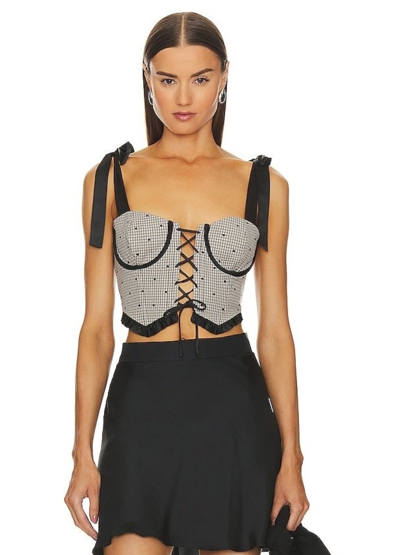 MAJORELLE Lyla Bustier Top