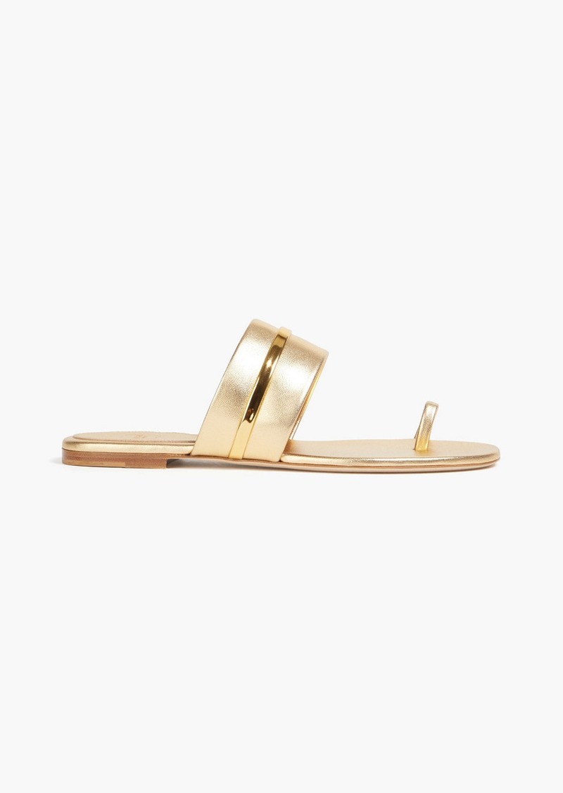 Malone Souliers - Bay 10 metallic leather slides - Metallic - EU 36