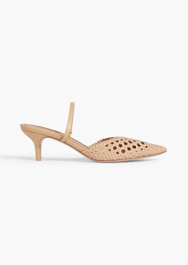 Malone Souliers - Marla 45 woven leather mules - Neutral - EU 36