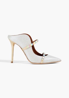 Malone Souliers - Maureen 100 metallic jacquard mules - Metallic - EU 35