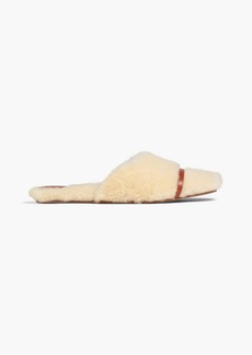 Malone Souliers - Rene shearling slippers - White - EU 40.5