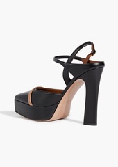 Malone Souliers - Shay 125 leather platform slingback pumps - Black - EU 36