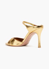 Malone Souliers - Una 90 metallic leather sandals - Metallic - EU 36