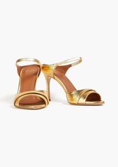 Malone Souliers - Una 90 metallic leather sandals - Metallic - EU 36