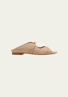 Malone Souliers Norah Jute Two-Band Slide Sandals