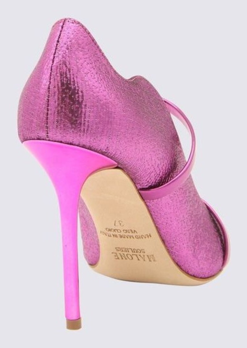 MALONE SOULIERS VIOLET LEATHER MAUREEN PUMPS