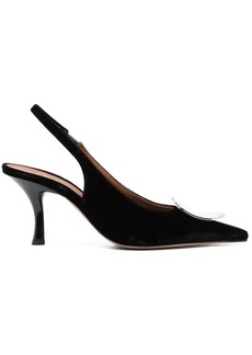 Malone Souliers Vilma 70mm velvet pumps