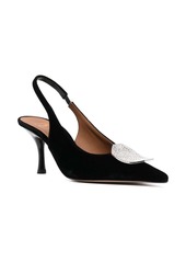 Malone Souliers Vilma 70mm velvet pumps