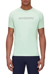 Mammut Men's Selun FL Logo T-Shirt, Medium, Blue | Father's Day Gift Idea