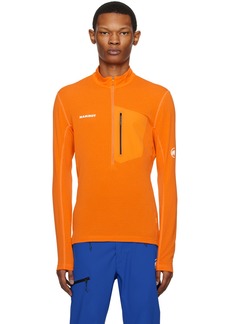 Mammut Orange Aenergy Light ML Sweatshirt
