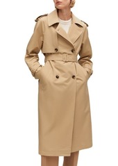 MANGO Belted Water Repellent Trench Coat