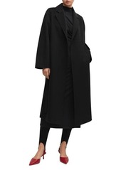 MANGO Belted Wool Blend Coat