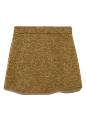 MANGO Brushed Knit Miniskirt