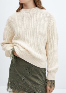 MANGO Cable Stitch Sweater