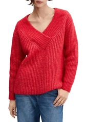 MANGO Chunky V-Neck Sweater