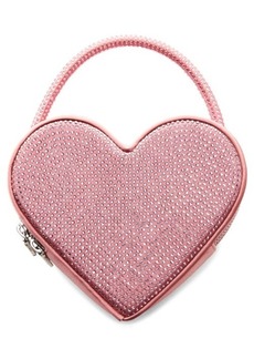 MANGO Crystal Heart Shoulder Bag