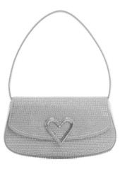 MANGO Crystal Heart Shoulder Bag
