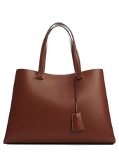 MANGO Double Compartment Faux Leather Shopper Bag at Nordstrom