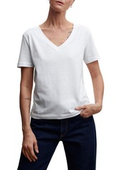 MANGO Essential Cotton V-Neck T-Shirt