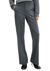 MANGO Flat Front Straight Leg Pants