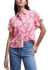MANGO Floral Button-Up Shirt