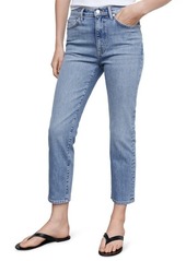 MANGO High Waist Crop Slim Jeans