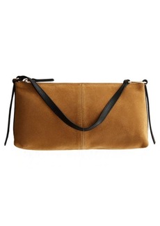 MANGO Leather Top Handle Bag