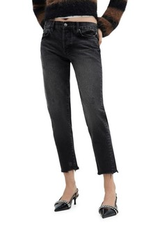 MANGO Low Rise Ankle Mom Jeans