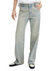 MANGO Low Rise Wide Leg Jeans