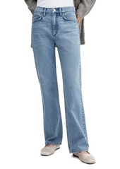 MANGO Mid Rise Straight Leg Jeans