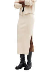 MANGO Nora Sweater Knit Midi Skirt