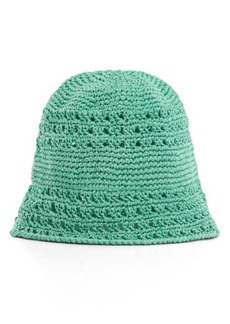 MANGO Open Stitch Knit Bucket Hat