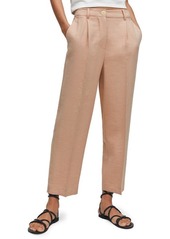 MANGO Pleated Straight Leg Trousers