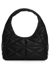 MANGO Quilted Faux Leather Hobo Bag