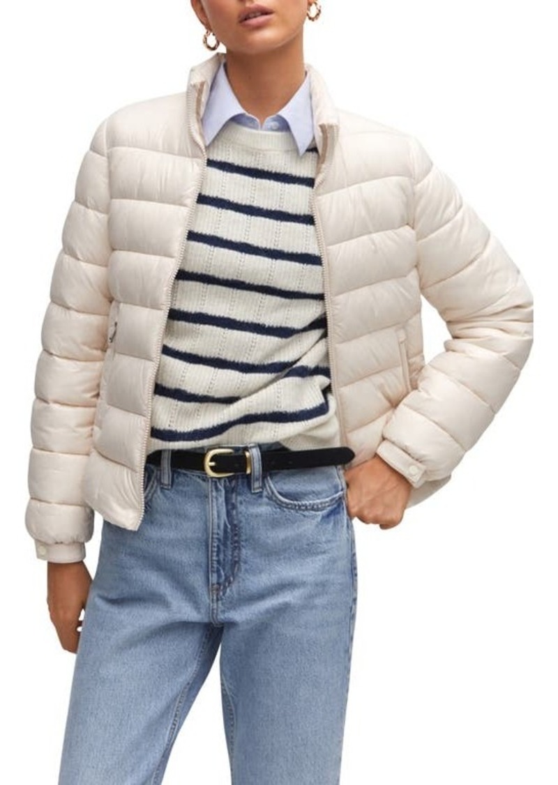 MANGO Quilted Puffer Jacket