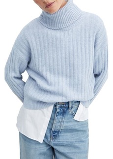 MANGO Rib Turtleneck Sweater