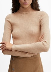 MANGO Rib Turtleneck Sweater