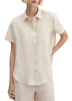 MANGO Short Sleeve Button-Up Shirt